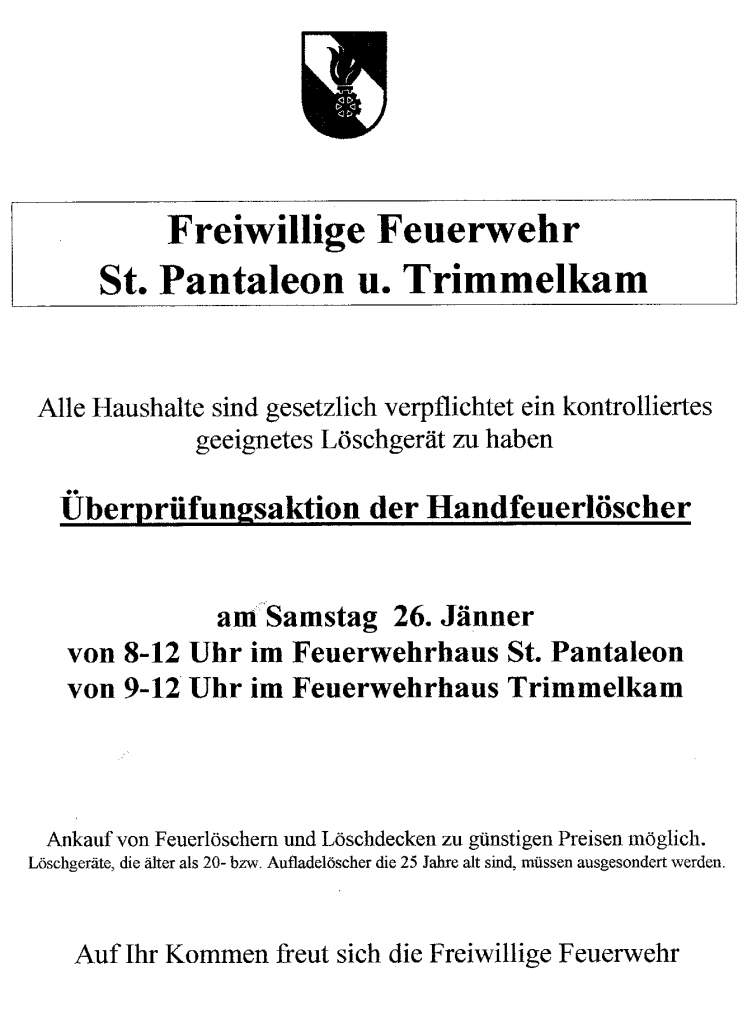 Feuerlöscherüberprüfung